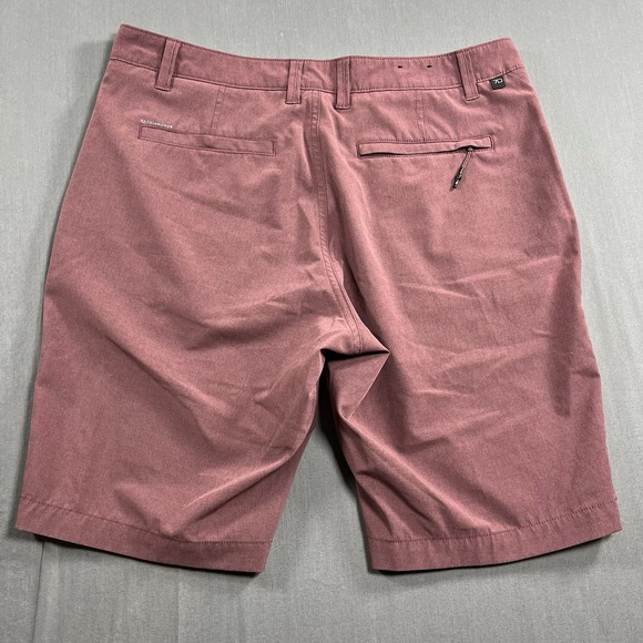 7 Diamonds Dynamic Performance Shorts Mens Size 32 Burgundy - Picture 8 of 8